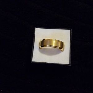 Titanium Gold Men's Wedding Band